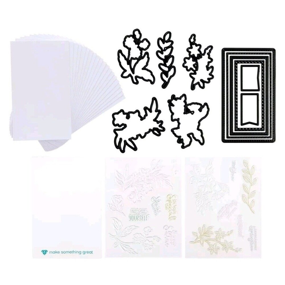 Diamond Press Slimline Nesting Stamp and Die‎ Set New 830937